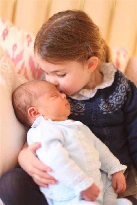 Prince Louis and Princess Charlotte seen at home in new photos - BBC News