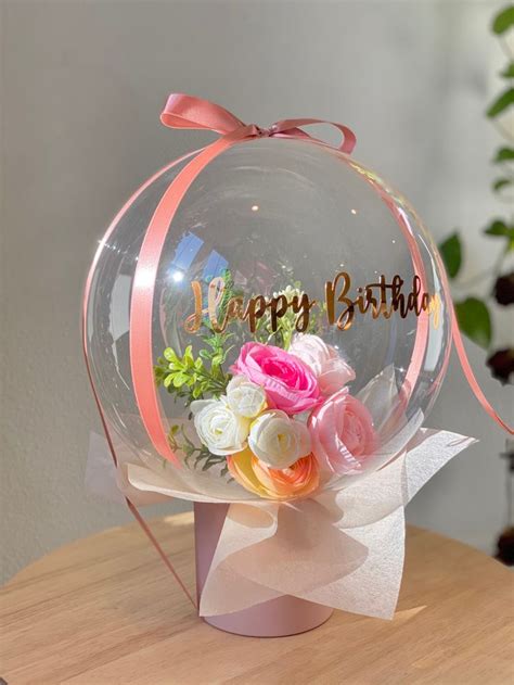 Balloon Flower Bouquet in a Bubble