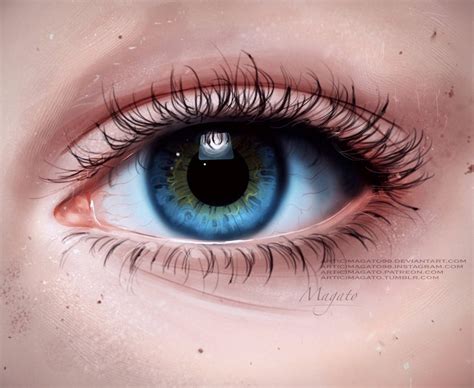 Realistic Eye Drawing by Magato98 on DeviantArt