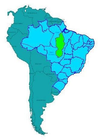 Map Xingu River - Share Map