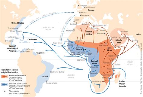 Western and Eastern slave trades, 7th-19th centuries - World Atlas of ...