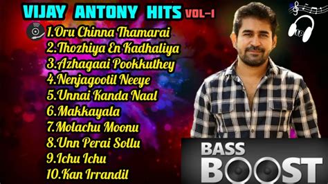 Vijay Antony Hits |Vol-1 |Tamil jukebox song |Bass Boosted songs |Isai ...