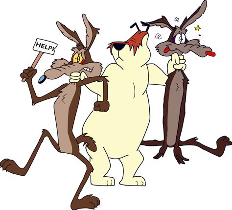 Wile E Coyote, Sam Sheepdog and Ralph Wolf by Cart00nman95 on DeviantArt