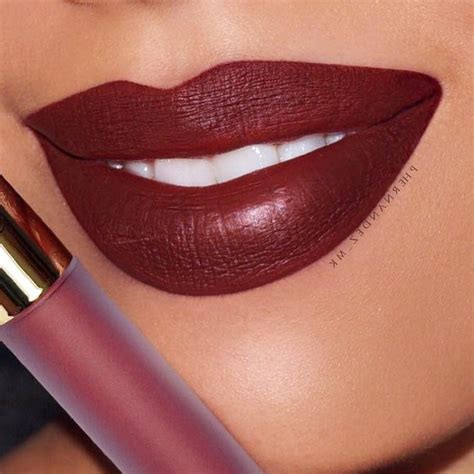 36 Variations Of Burgundy Lipstick Matte for All Skin Tones | Burgundy ...