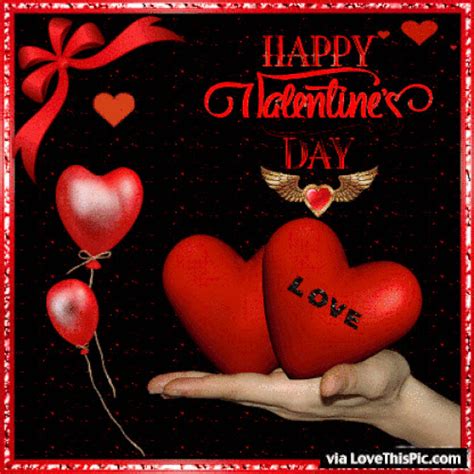 Happy Valentines Day Love Gif Quote | Valentine day love, Happy ...