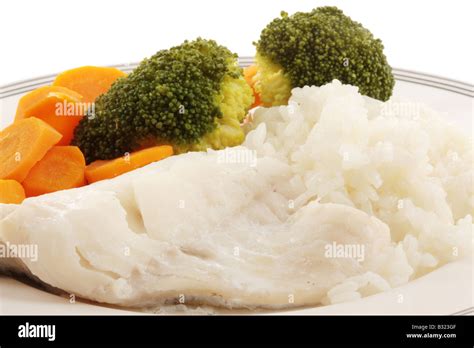 Steamed Fish with Rice and Vegetables Stock Photo - Alamy