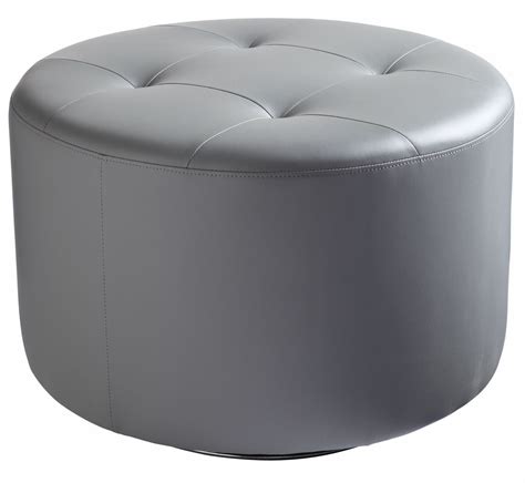 Domani Grey Large Swivel Ottoman from Sunpan (11008) | Coleman Furniture