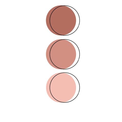 three circles are shown with the same color as each circle, and one is pink