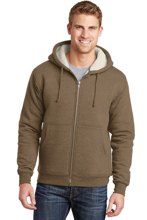 Cornerstone Heavyweight Sherpa-Lined Hooded Fleece Jacket | Big and ...