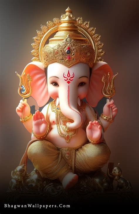 Ganesha God, 4k, Little Ganpati, Idol, Lambodar Shree Ganesh Ji, 4 Hand ...