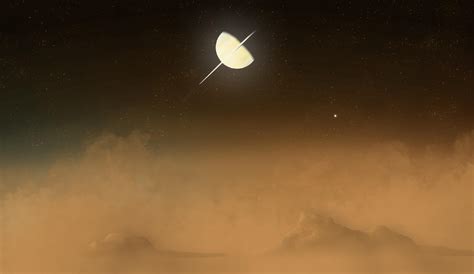 View from titan atmosphere by E1-Roberto on DeviantArt