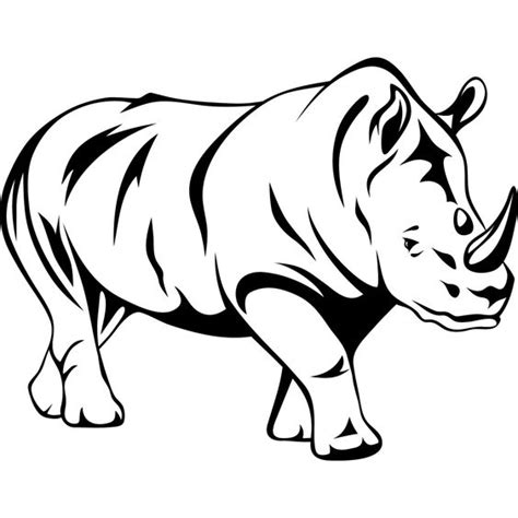 Rhino Outline Drawing - ClipArt Best