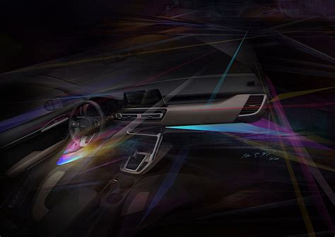 Kia Shows Interior Sketches of Its New Compact SUV - autoevolution