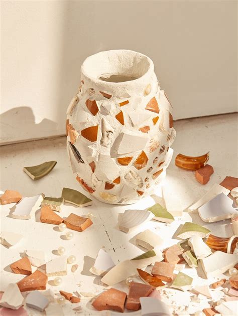 These Mosaic Vases — Incorporating Shells and Ceramics Discards — Went ...