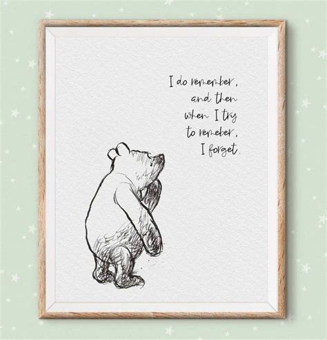 Winnie The Pooh Quotes, Pooh Bear Classic Vintage Style Poster Print ...