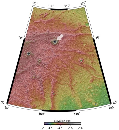 ESA - Map showing crater in context