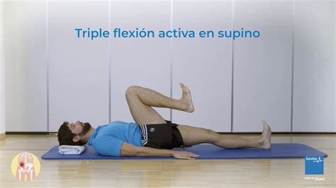 Triple flexión activa en supino - YouTube