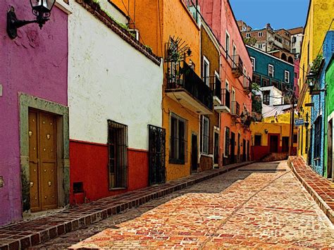 Old Mexico Photograph - Street Of Color Guanajuato 5 by Mexicolors Art ...