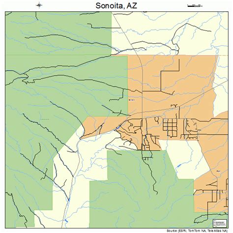 Sonoita Arizona Street Map 0468220