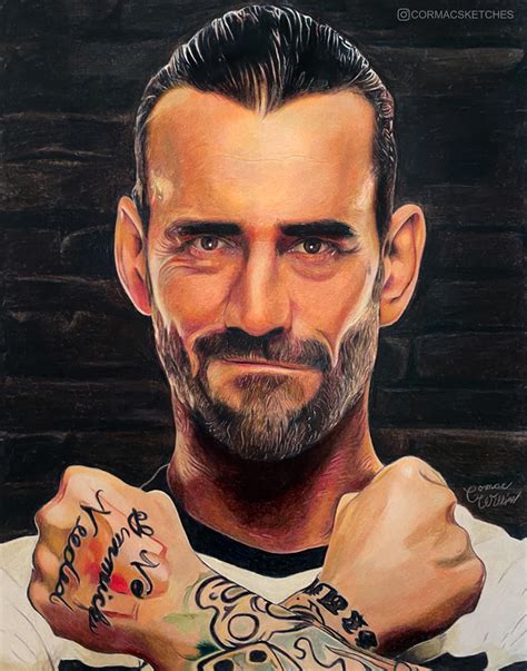 My 33 hour CM Punk drawing. Timelapse in the comments. : r/SquaredCircle