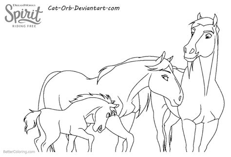 Spirit Riding Free Horse Coloring Pages - Free Printable Coloring Pages