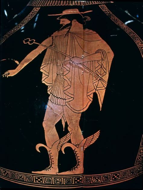 9. Ancient Greece (450-400BC): Hermes is depicted wearing a petasos ...