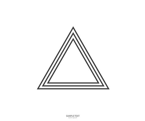 Triangle line vector. Geometric shape. Logo sign 3069433 Vector Art at ...