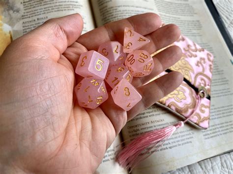 PINK SUGAR DNd DIce SEt, FOr DUngeons ANd DRagons Rpg, D&D polyhedral ...