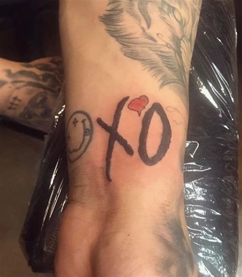 The Weeknd Xo Logo Tattoo