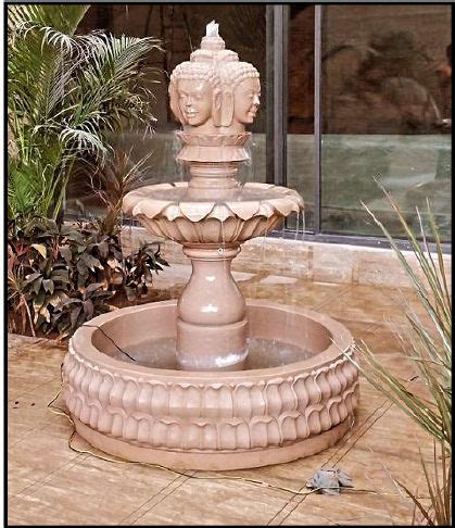 Bansi Pink Sandstone Fountain, for Amusement Park, Garden, Specialities ...