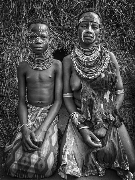 Two Karo Tribe Girls (omo Valley-ethiopia) Photograph by Joxe Inazio Kuesta