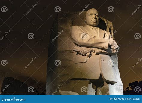 Martin Luther King, Jr. Memorial at Night Editorial Image - Image of ...