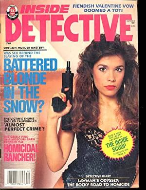 Inside Detective Magazine October 1991- True Crime- Babe with Uzi cover ...