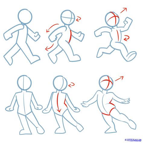 Step 5 | Drawing poses, Cartoon drawings, Drawings