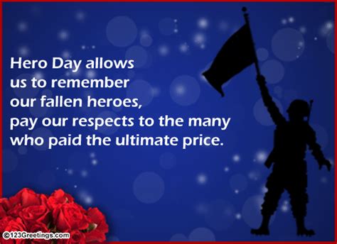 Remembering Our Heroes! Free National Heroes Day eCards, Greeting Cards ...