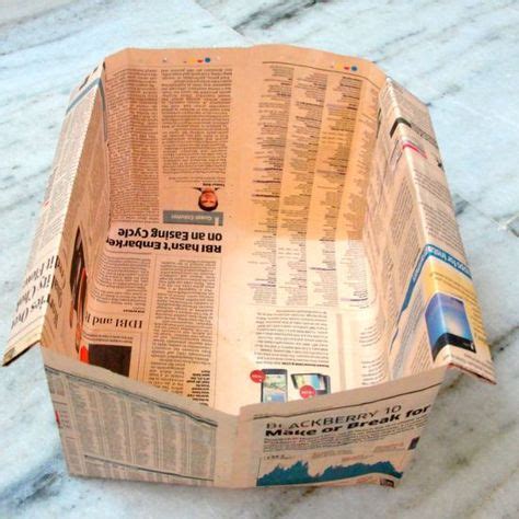 Make a Funky Newspaper Storage Bin via @Guidecentral | Diy craft ...