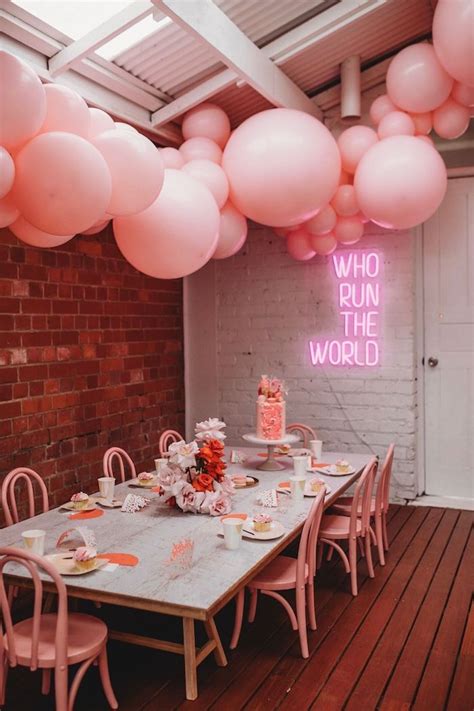 Modern + Pink Girls Run the World Birthday Party | Kara's Party Ideas