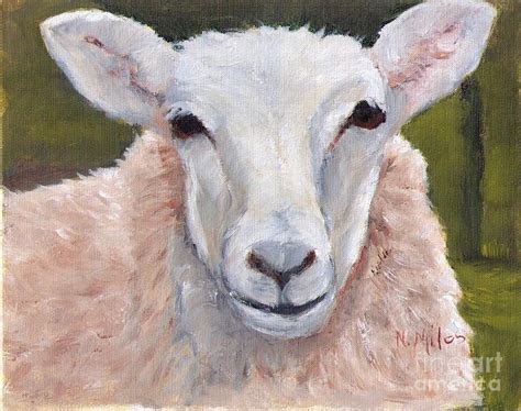 Feed My Sheep Painting by Nannette Miles - Fine Art America