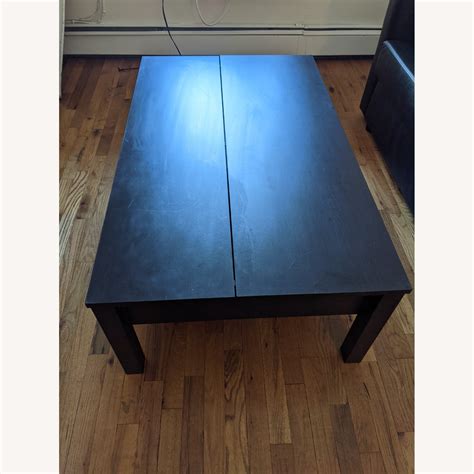 IKEA Black Coffee Table 'TRULSTORP' - AptDeco