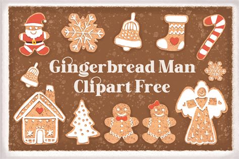 Gingerbread Man Clipart Free Graphic by Free Graphic Bundles · Creative ...