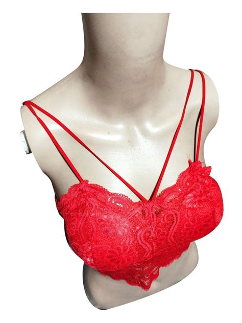 Red Push Up Cotton Bra, Size: 30B, Embroidered at Rs 70/piece in New ...