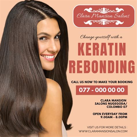 keratin treatment salon instagram post Template | PosterMyWall