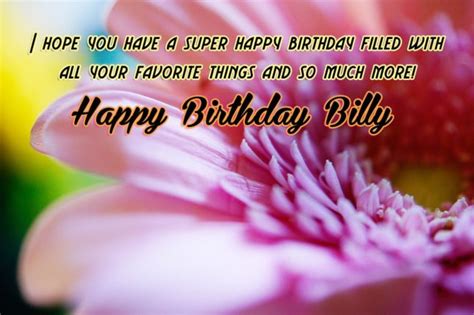 Happy Birthday Billy - AZBirthdayWishes.com