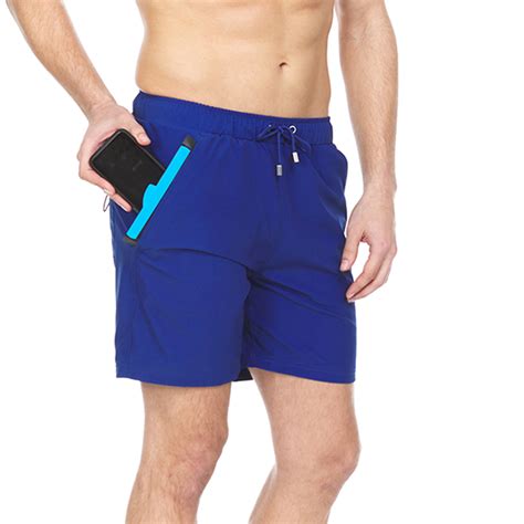 Built-in Waterproof Pocket Swim Trunk // Solid Navy (M) - Harmonqlo ...