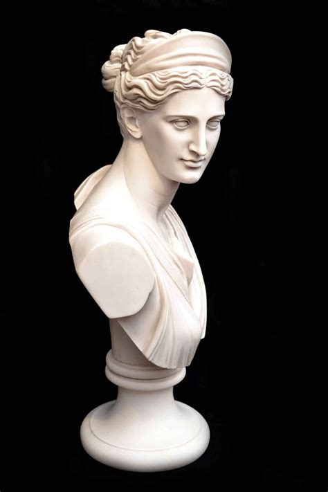 Stunning Marble Bust of Diana in 2020 | Marble bust, Sculpture art ...