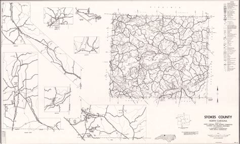 1972 Road Map of Stokes County, North Carolina