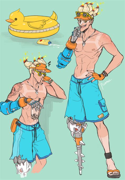 Beachrat😎☀ | Overwatch comic, Overwatch, Overwatch junkrat