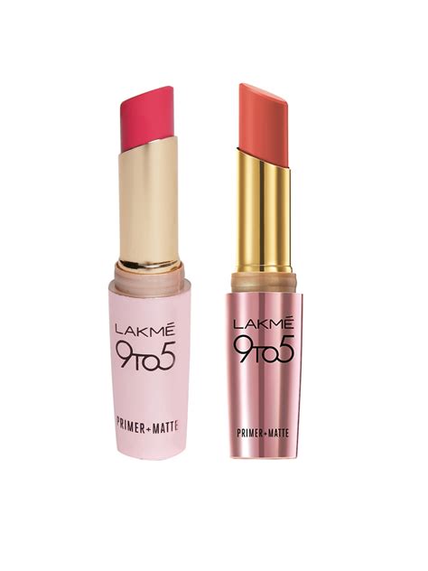 Buy Lakme Set Of 2 Primer+Matte Lipsticks - Lipstick for Women 7762991 ...