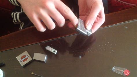 how to change zippo lighter parts - YouTube