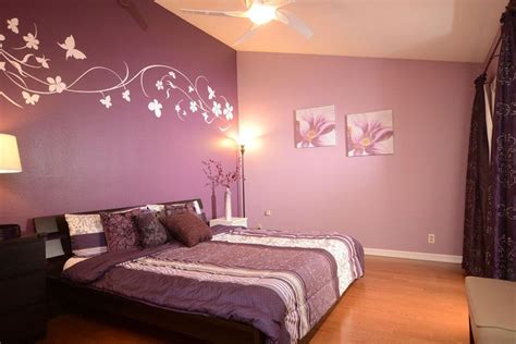 Two Tone Purple Bedroom